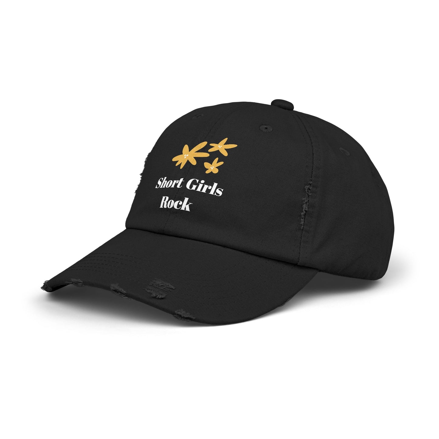 Unisex Distressed Cap - Basic Black