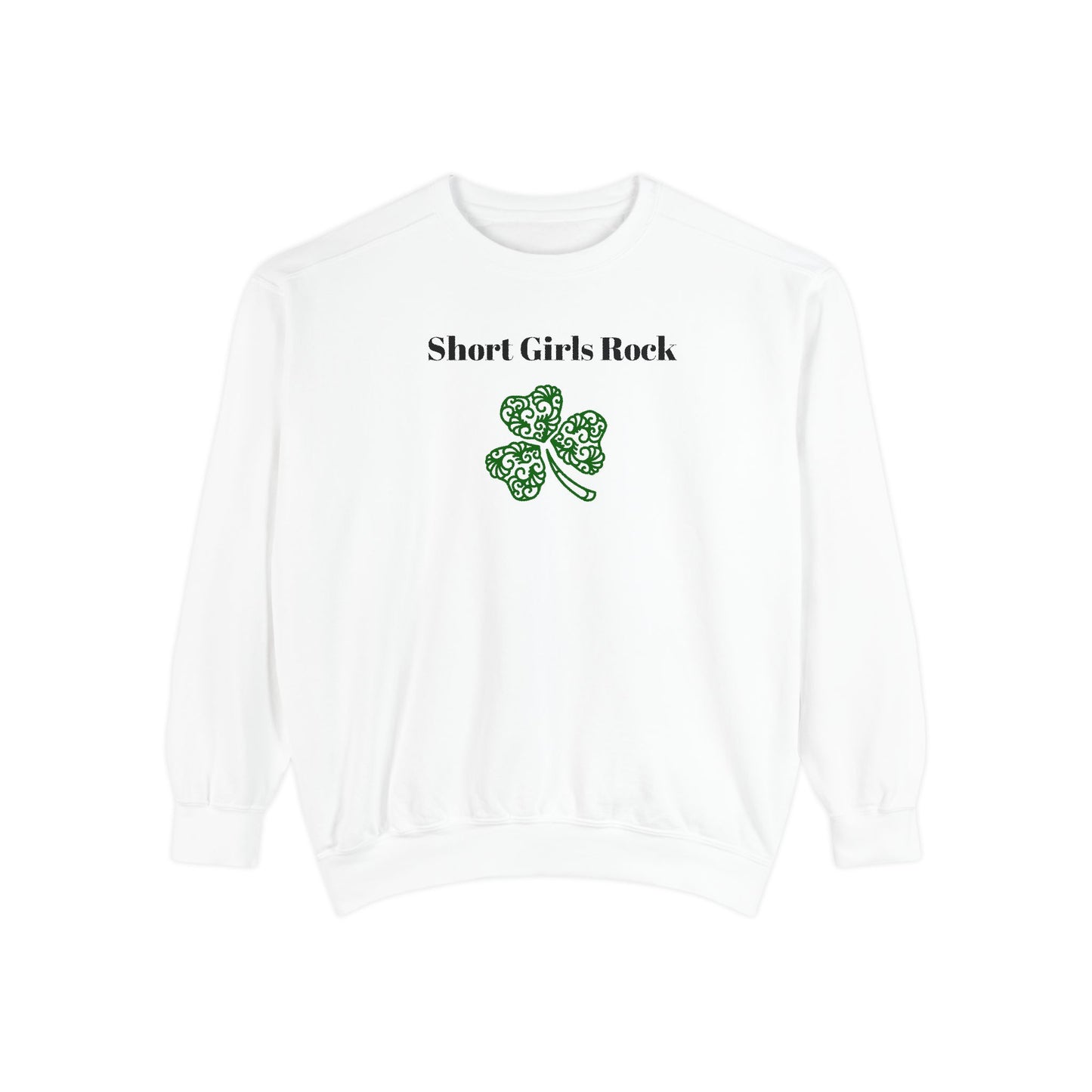 Lucky Clover. Crew Neck Sweatshirt, soft cotton, comfort and style,