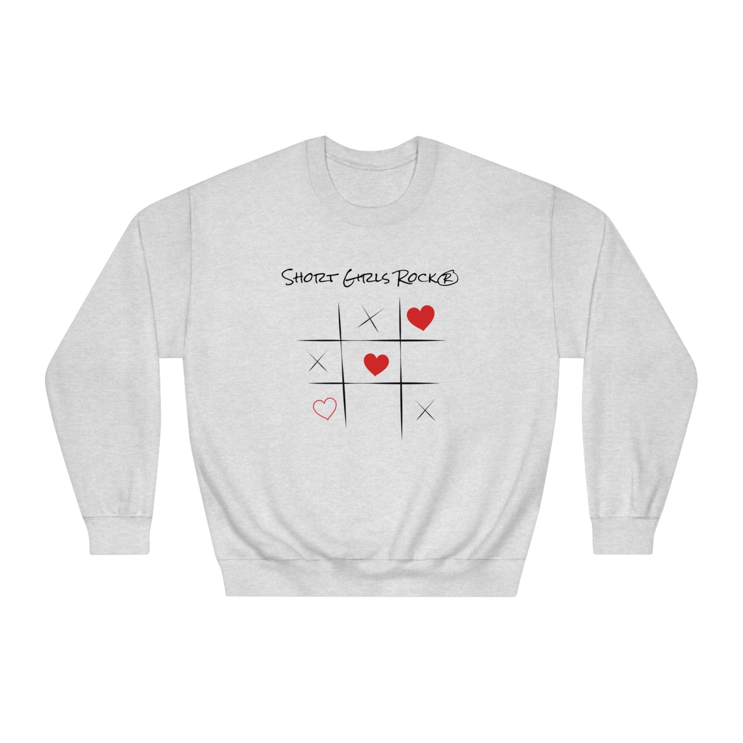 Classic Crewneck Sweatshirt. Tic Tac Toe.