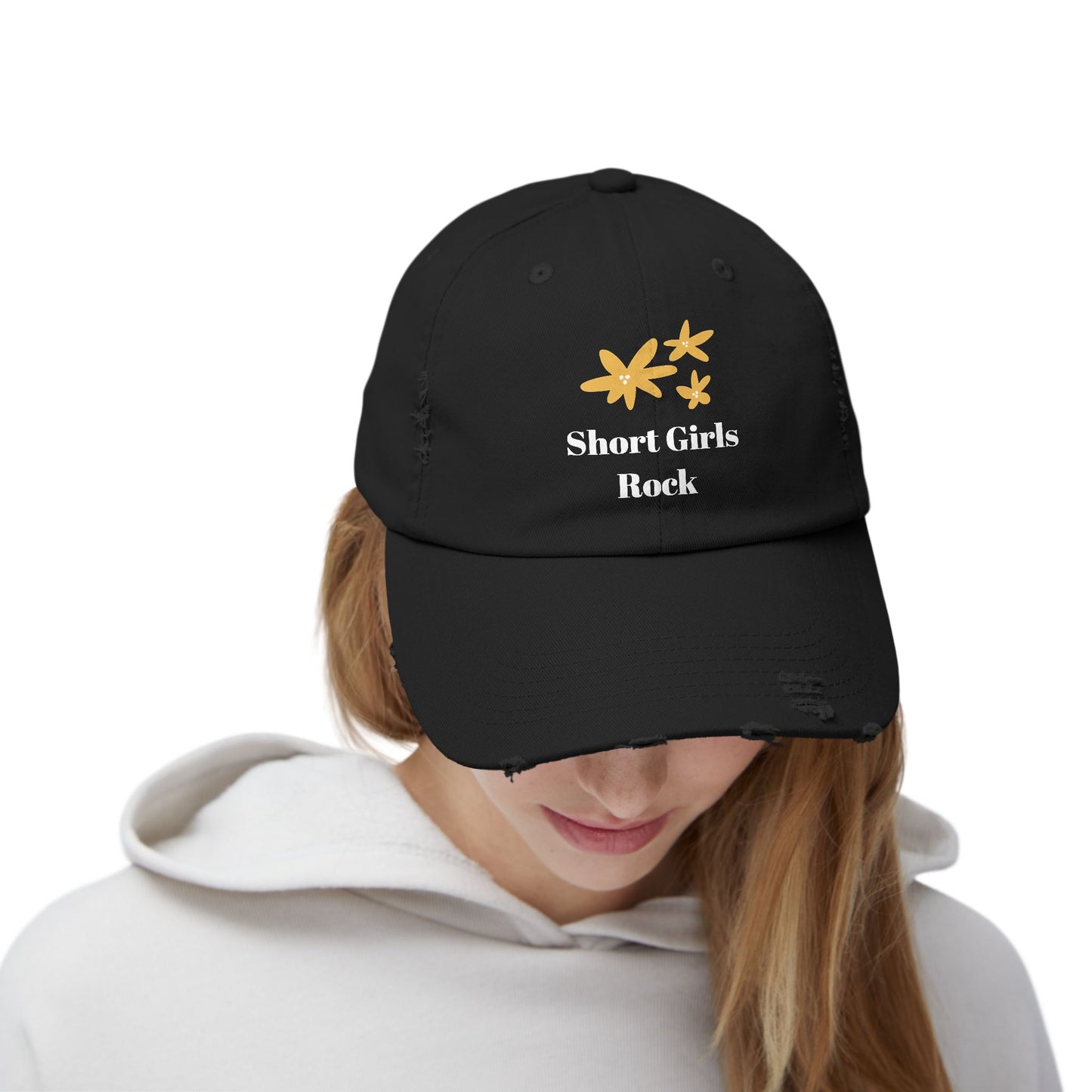Unisex Distressed Cap - Basic Black