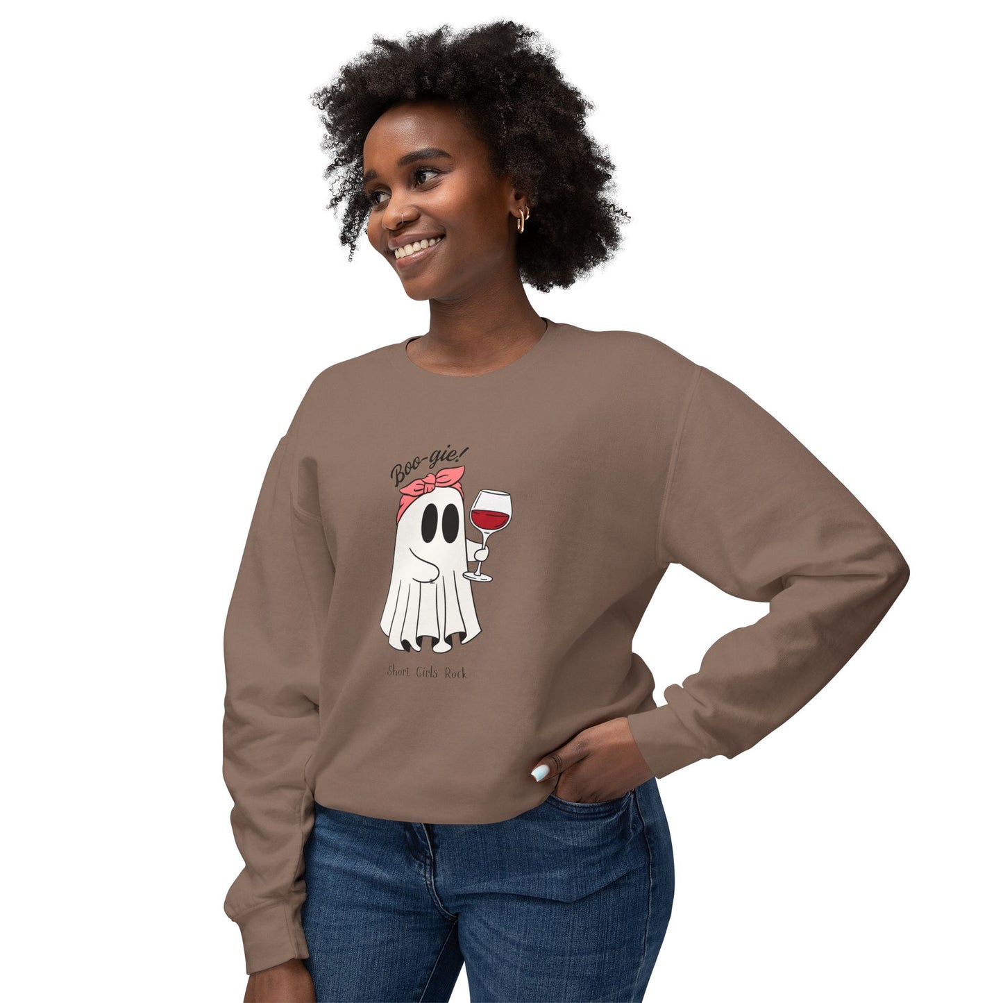 Boo-gie Halloween Fun Lightweight Crewneck Sweatshirt