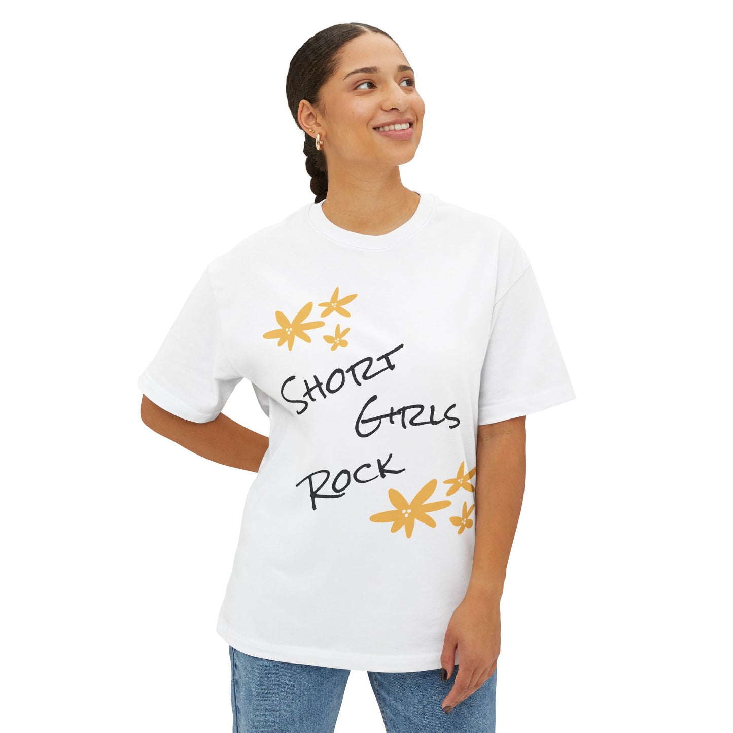 Oversized Tee Yellow Flower