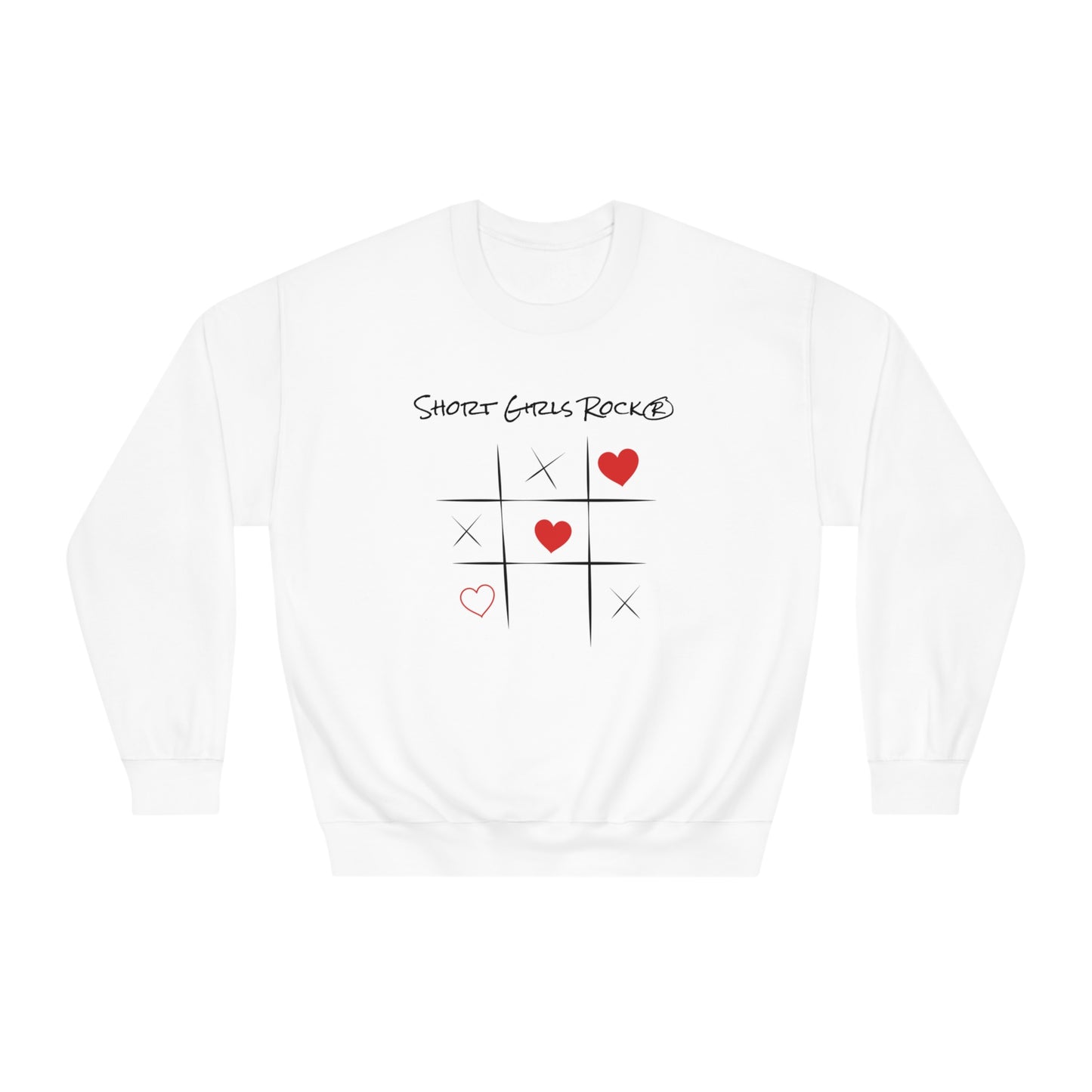 Classic Crewneck Sweatshirt. Tic Tac Toe.