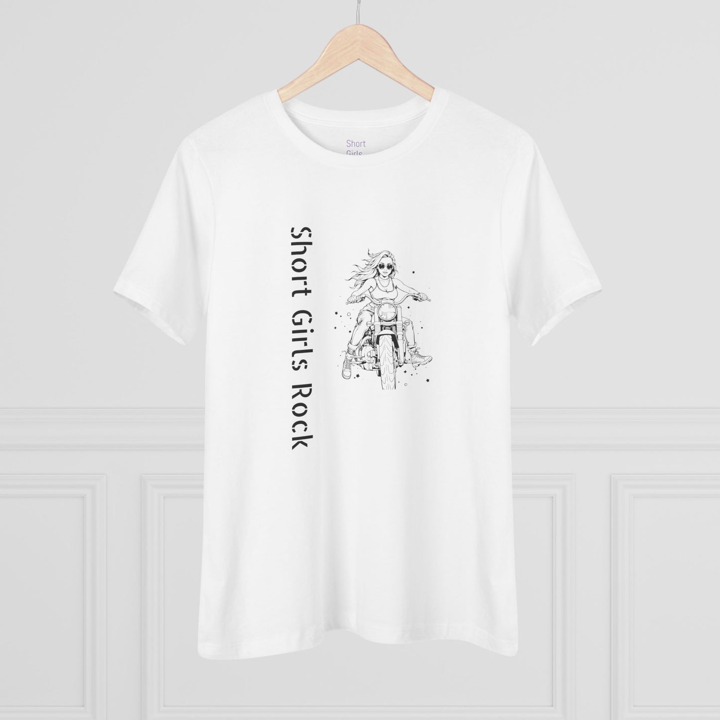 Women's Cotton Tee - Motorcycle Girl