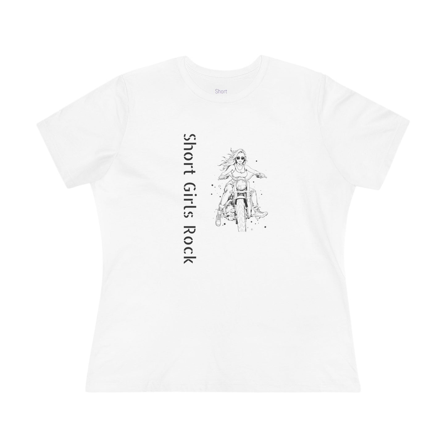 Women's Cotton Tee - Motorcycle Girl
