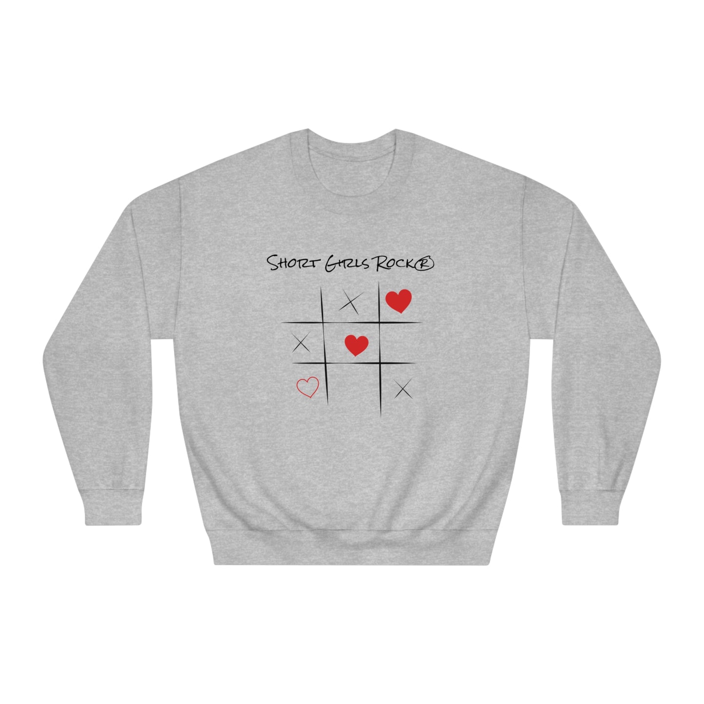 Classic Crewneck Sweatshirt. Tic Tac Toe.