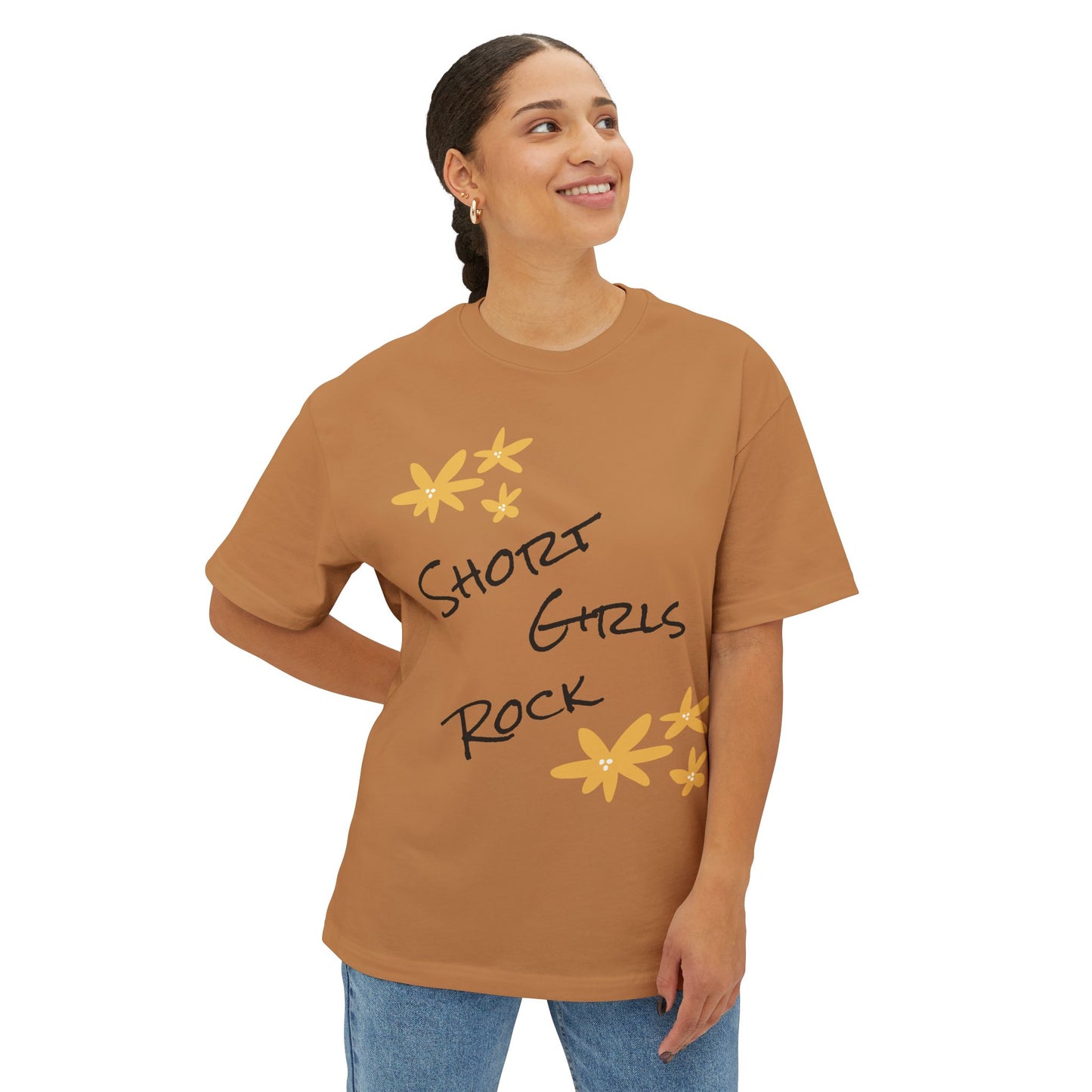 Oversized Tee Yellow Flower