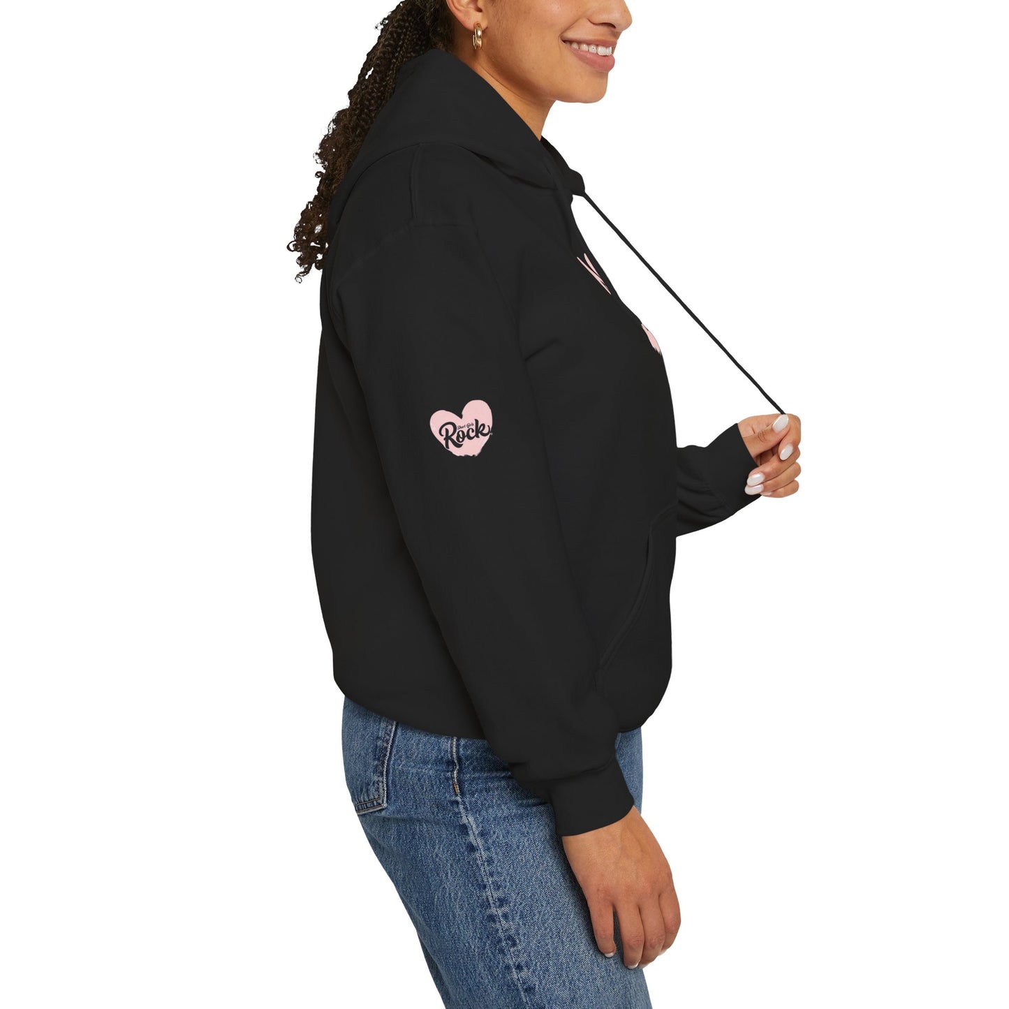 Pink Heart Unisex Fit Hoodie
