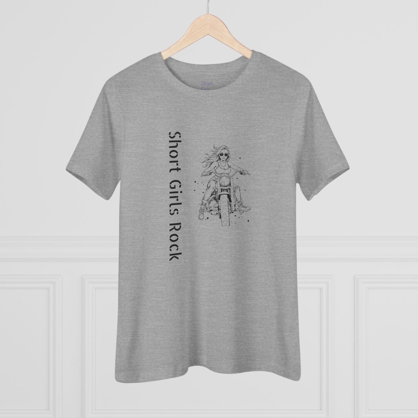 Women's Cotton Tee - Motorcycle Girl