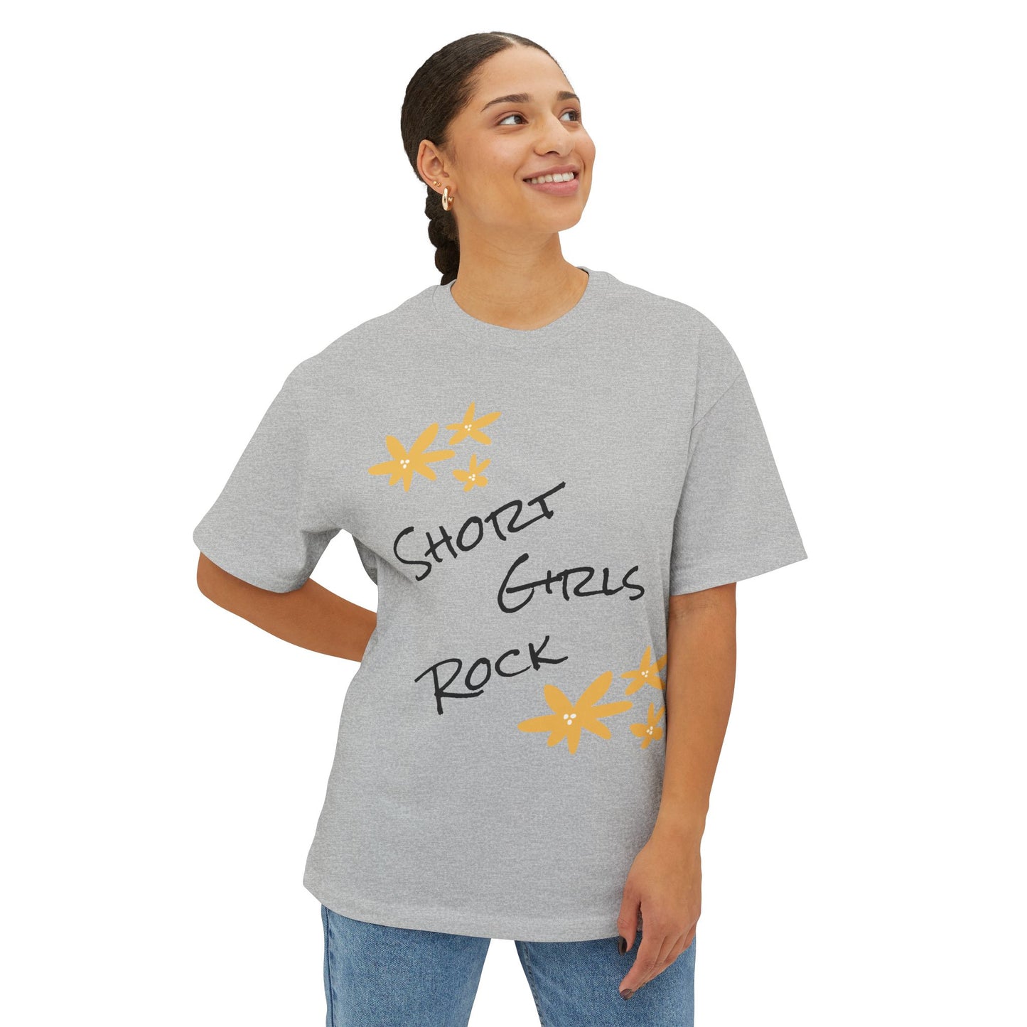 Oversized Tee Yellow Flower