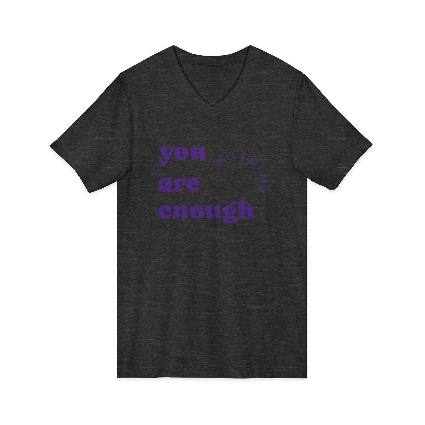 Enough! - Unisex Jersey Short Sleeve V-Neck Tee