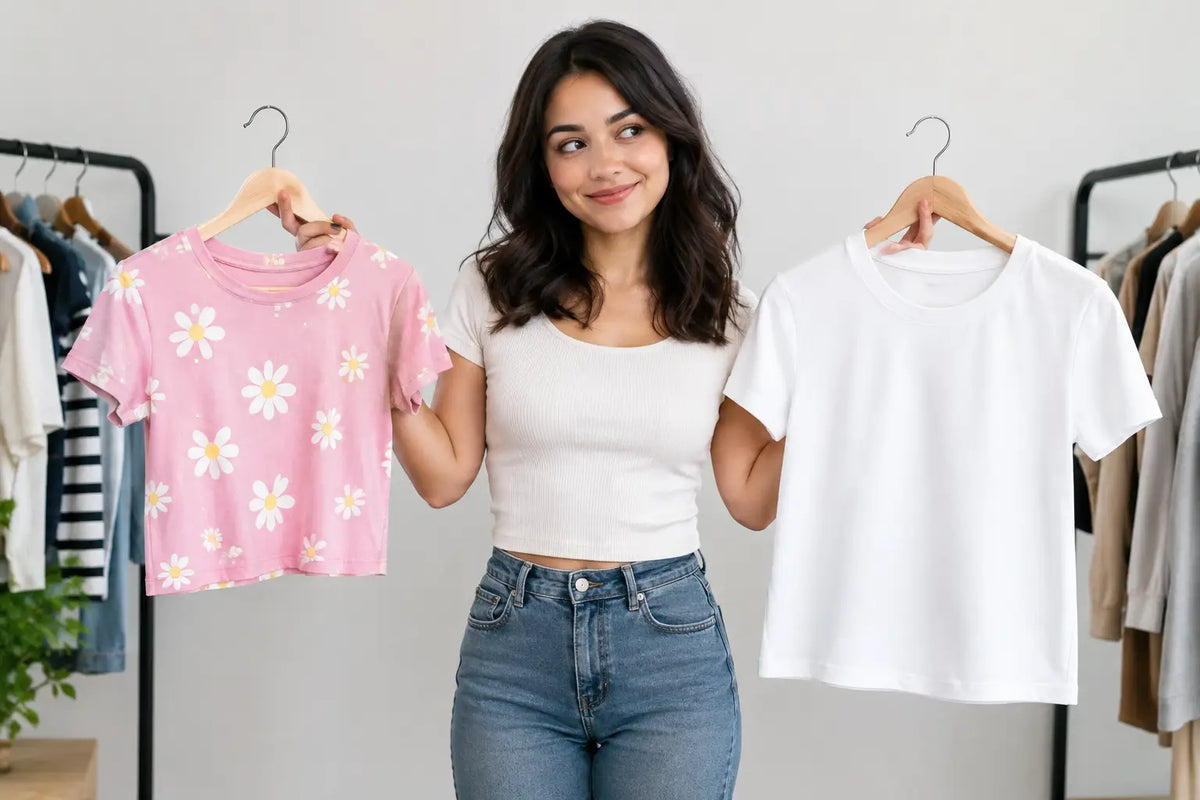 Funny Petite Shirts vs Plain Basics for Short Girls