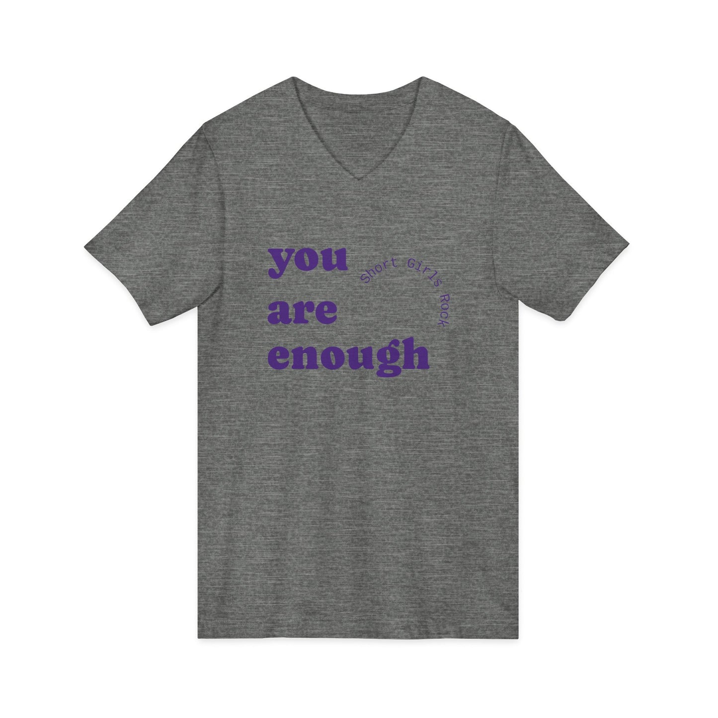 Enough! - Unisex Jersey Short Sleeve V-Neck Tee