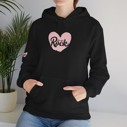 Pink Heart Unisex Fit Hoodie