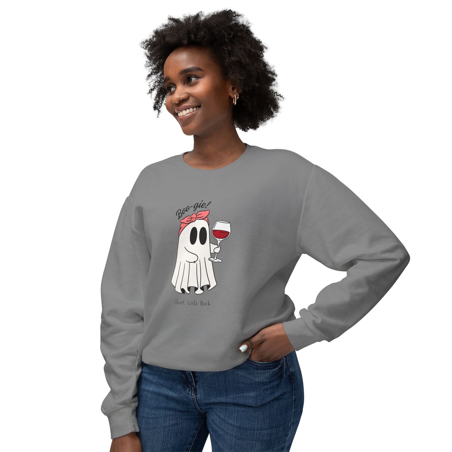 Boo-gie Halloween Fun Lightweight Crewneck Sweatshirt