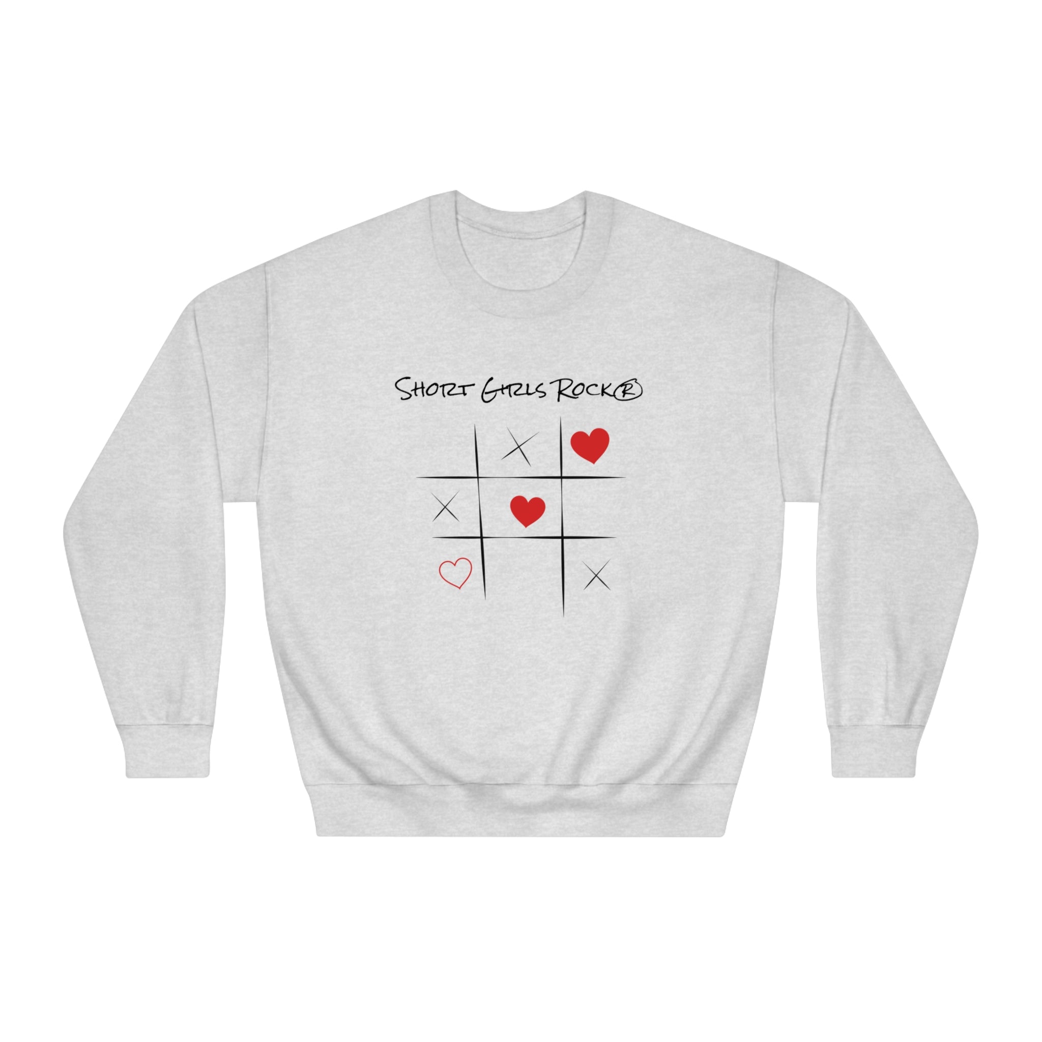 Classic Crewneck Sweatshirt. Tic Tac Toe.
