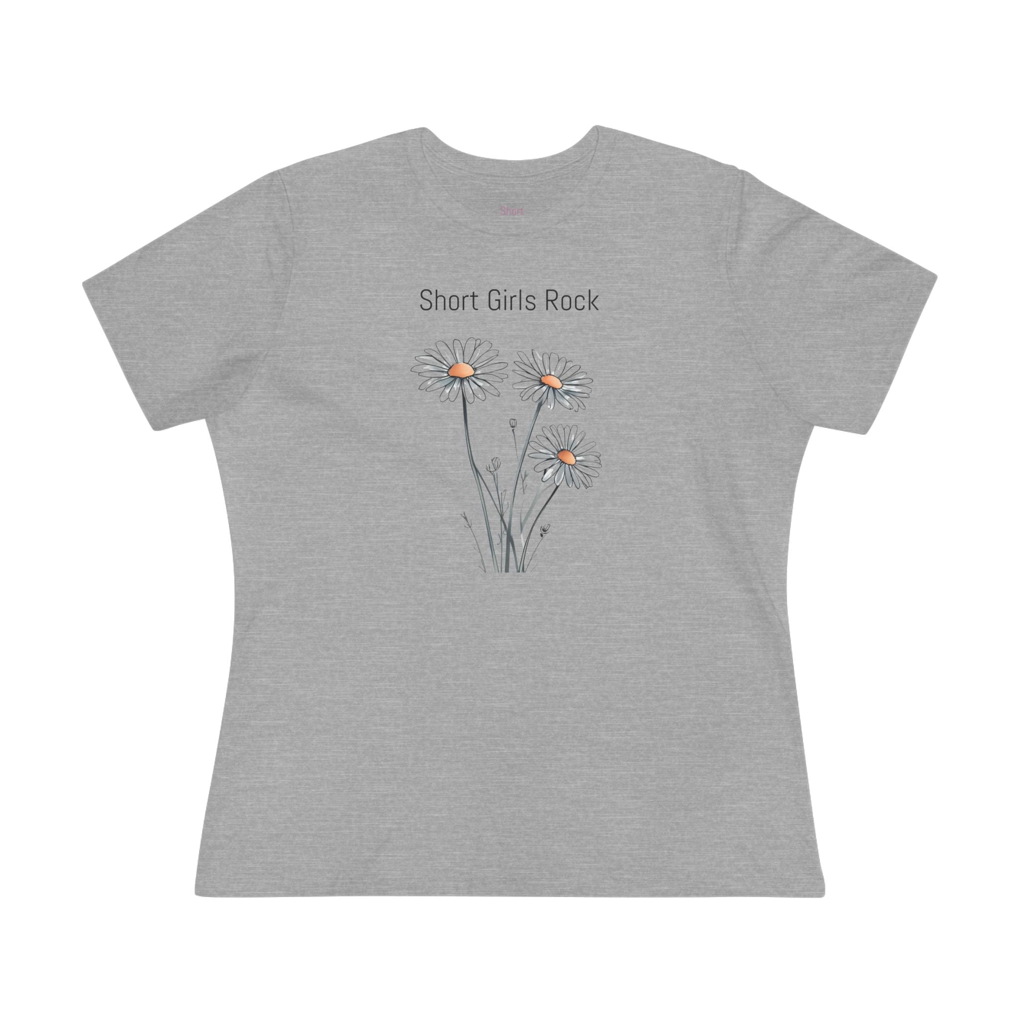 Women's Cotton Tee 100% Airlume Cotton.  Hand drawn Daises