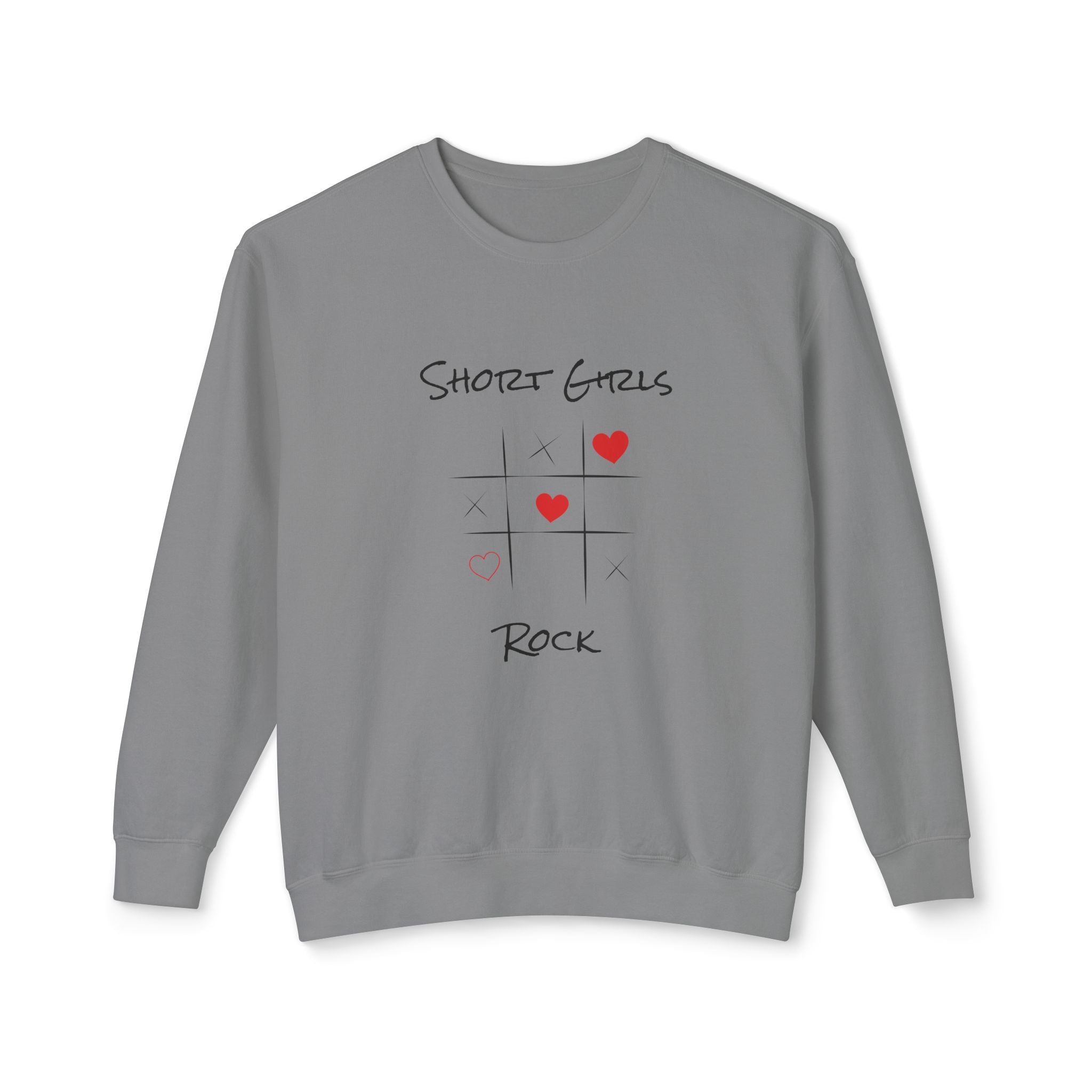 Heart Tic Tac Toe Sweatshirt — Cute Love Game Crewneck