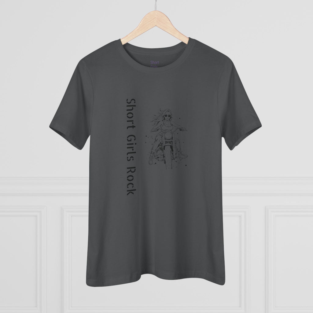 Women's Cotton Tee - Motorcycle Girl