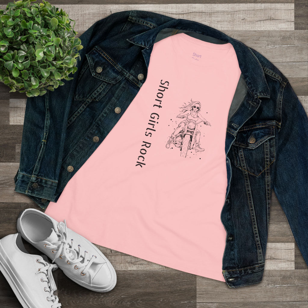 Women's Cotton Tee - Motorcycle Girl