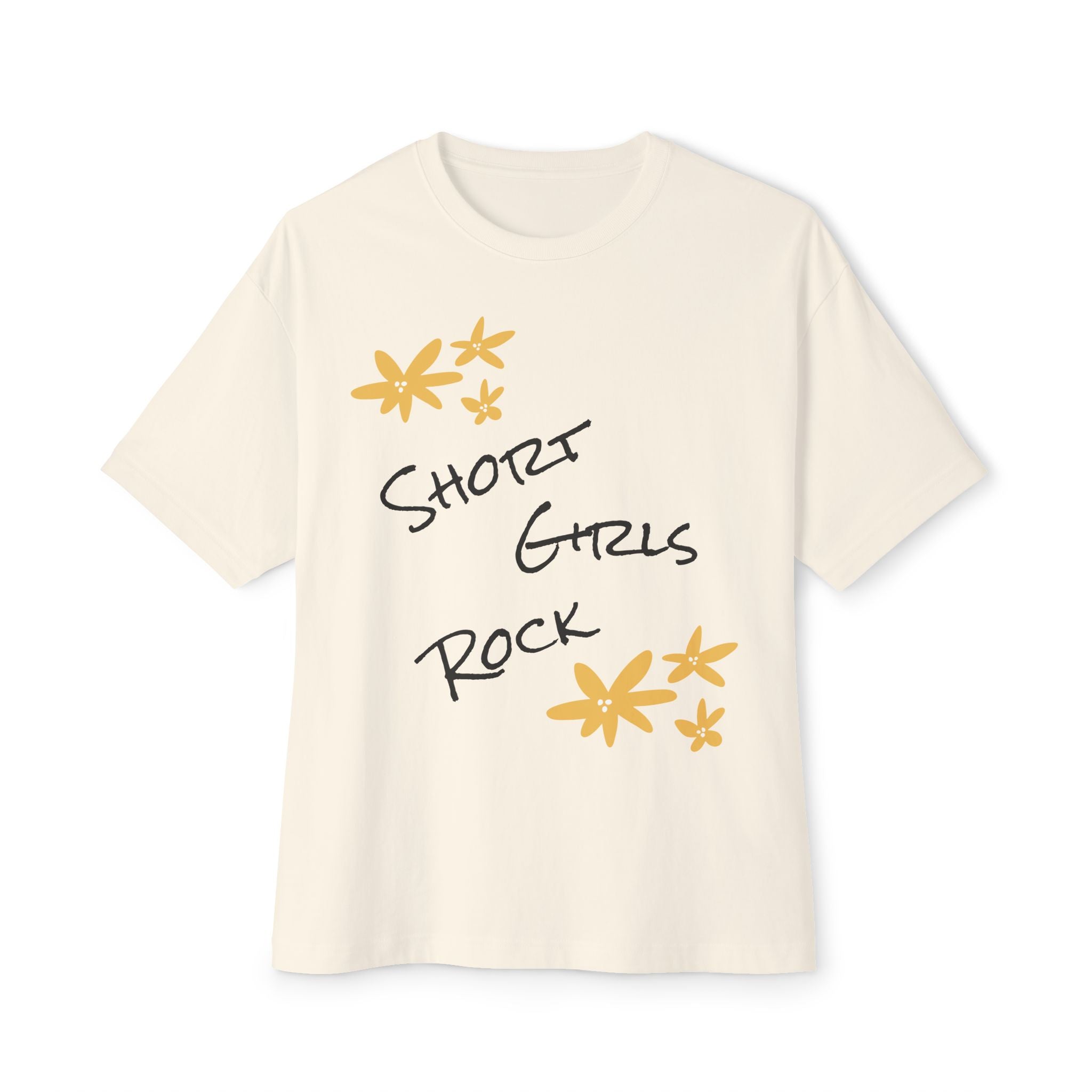Oversized Tee Yellow Flower