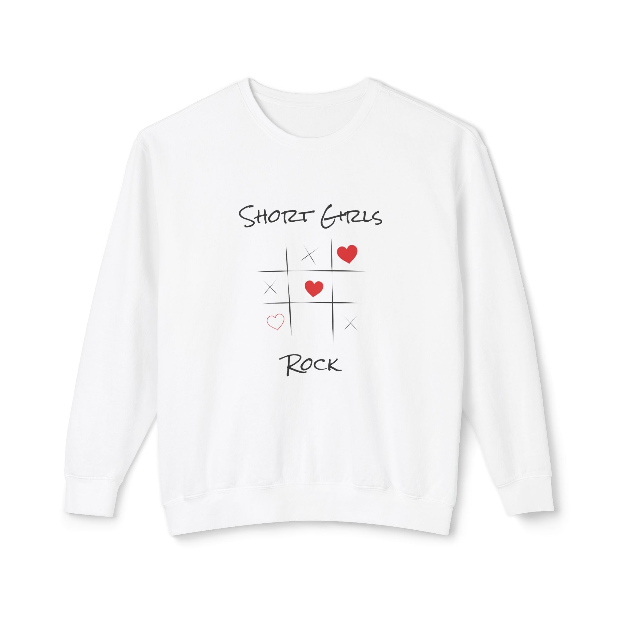 Heart Tic Tac Toe Sweatshirt — Cute Love Game Crewneck