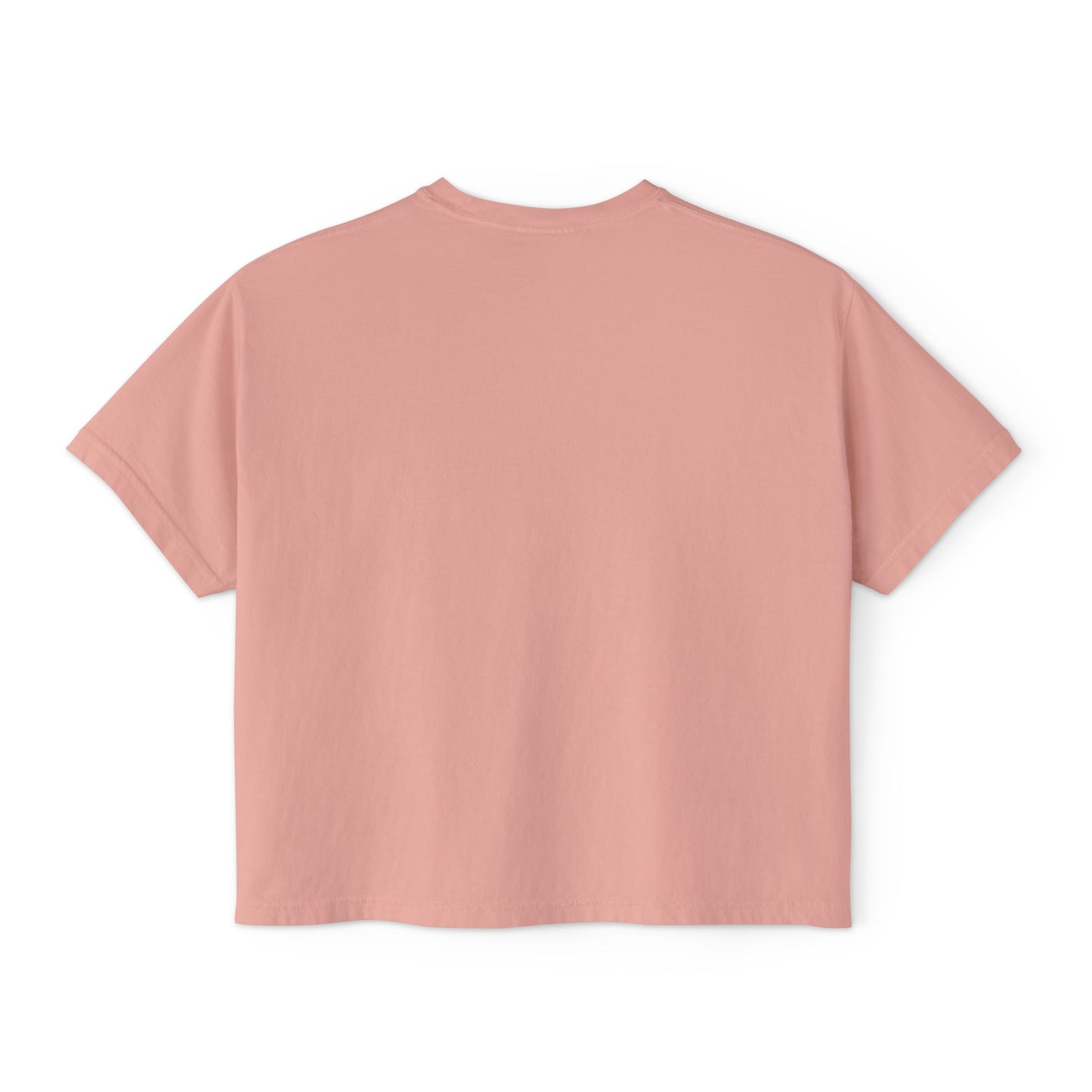 Women's Boxy Tee, slightly cropped, with heart.