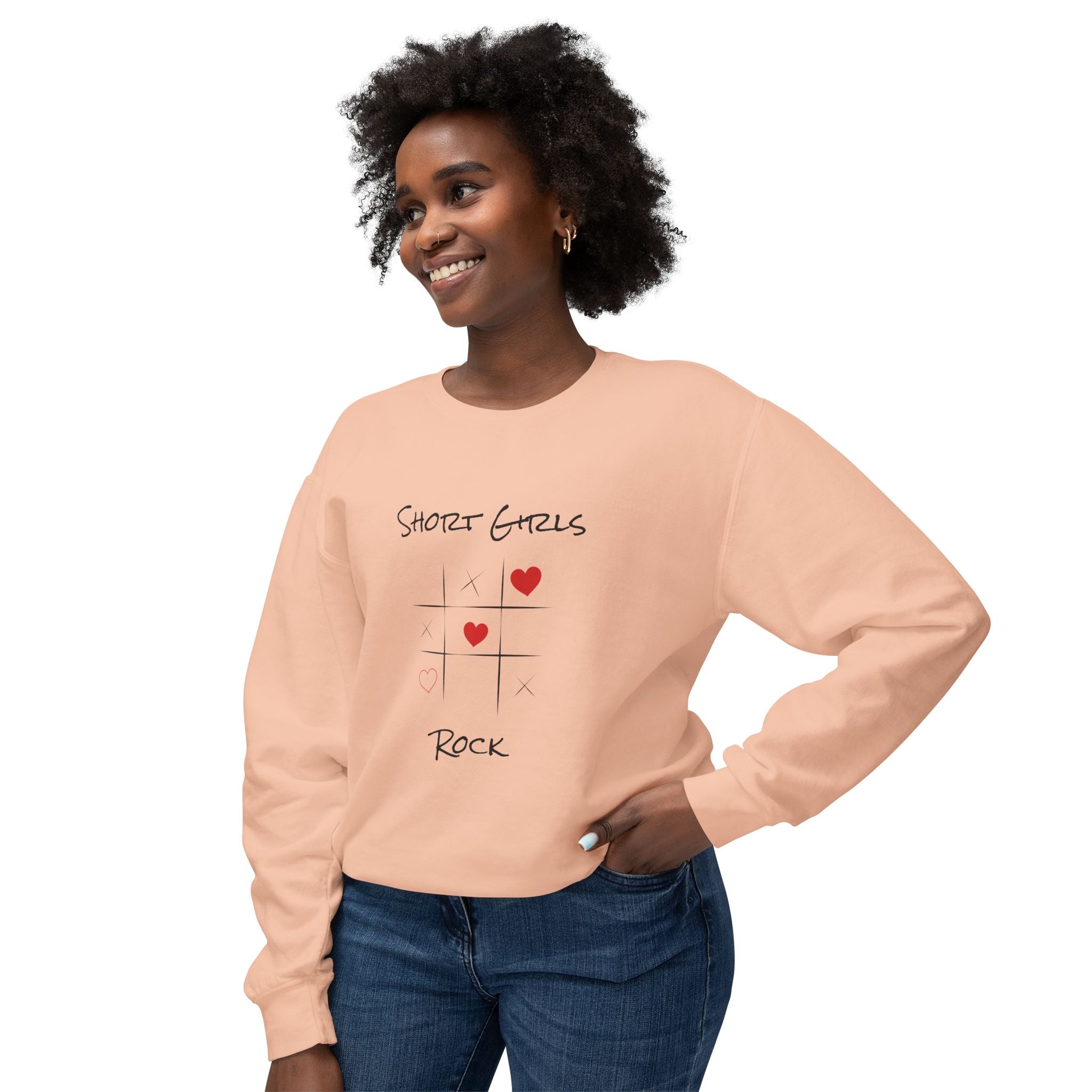 Heart Tic Tac Toe Sweatshirt — Cute Love Game Crewneck