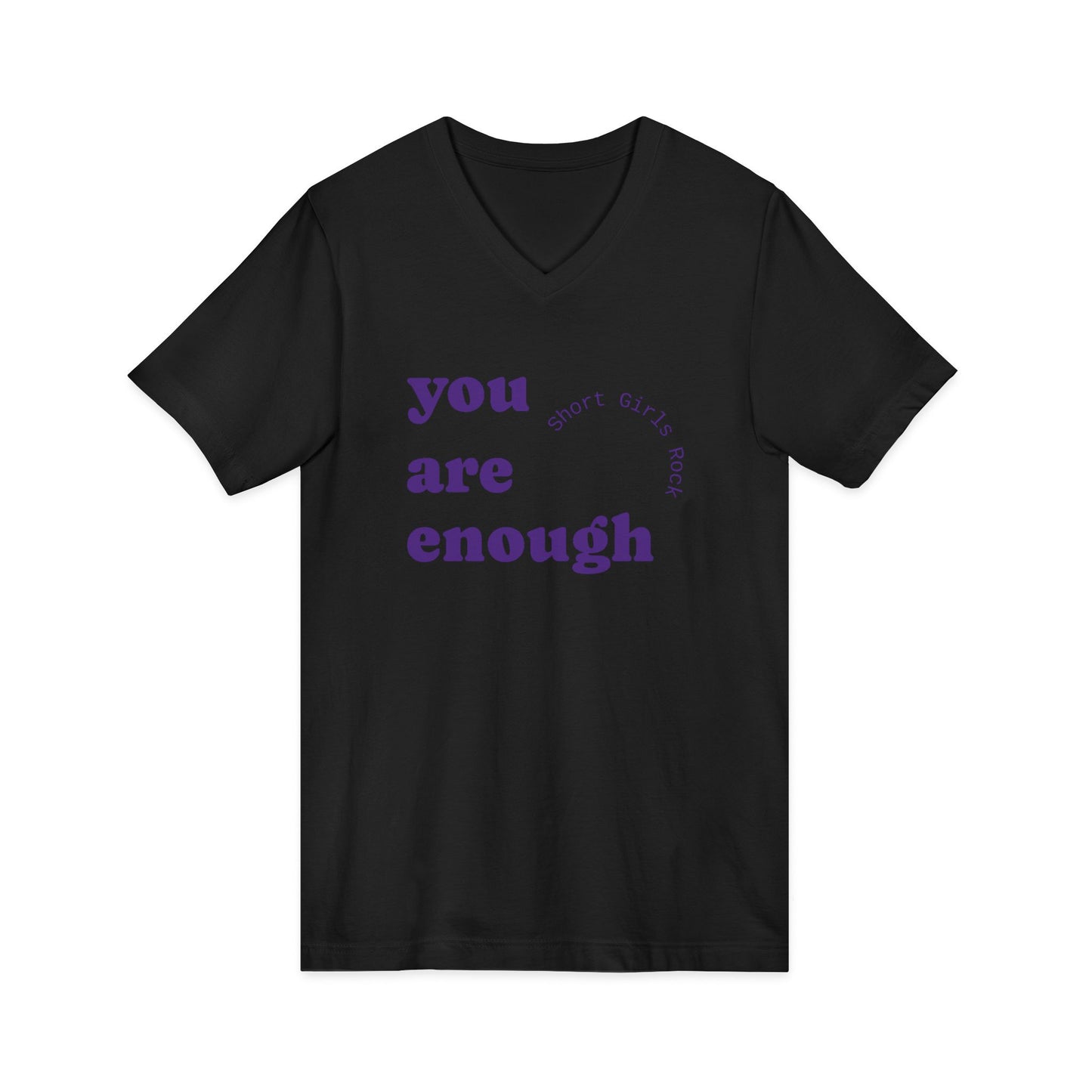 Enough! - Unisex Jersey Short Sleeve V-Neck Tee