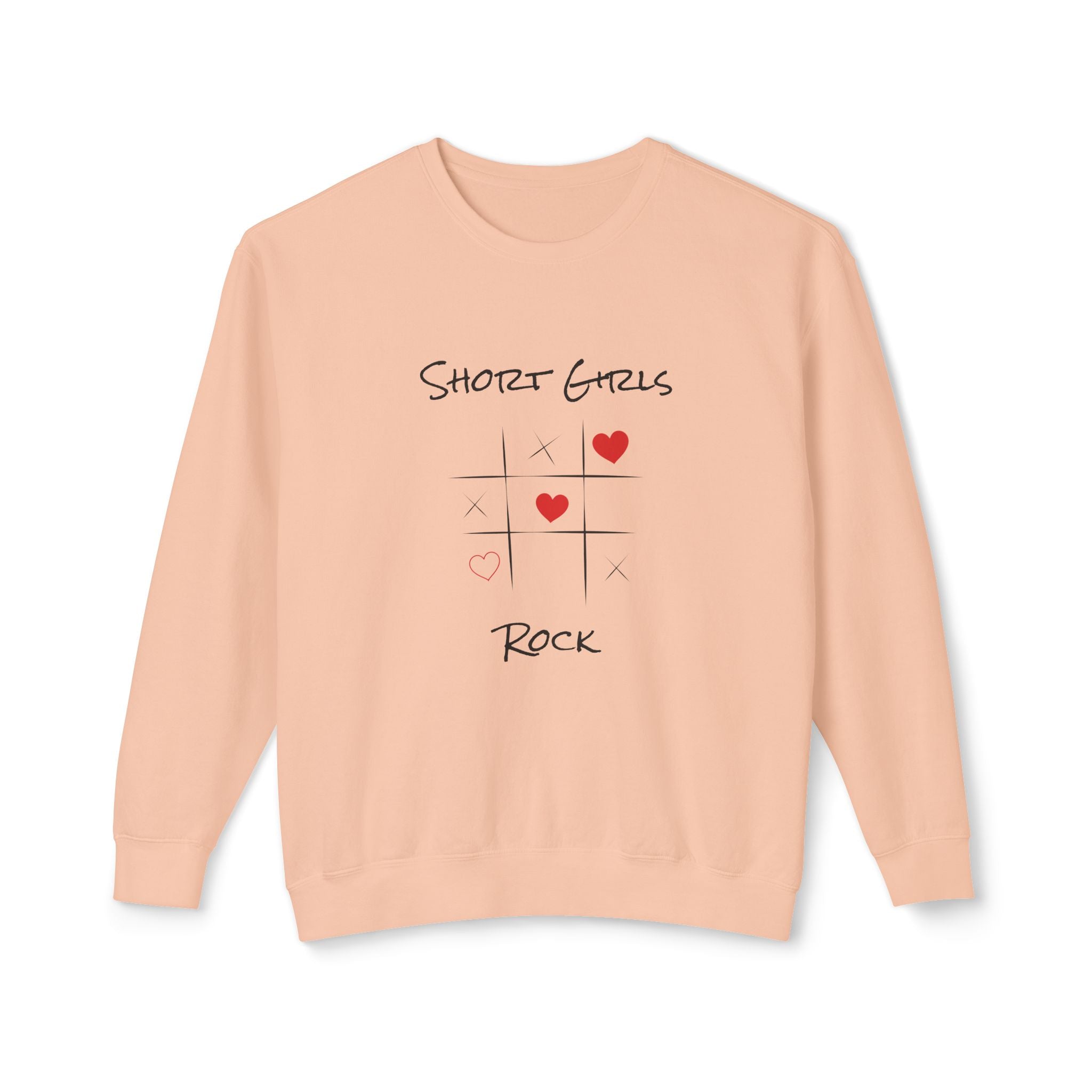 Heart Tic Tac Toe Sweatshirt — Cute Love Game Crewneck