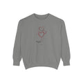 Garment-Dyed Sweatshirt - Balloon Hearts.