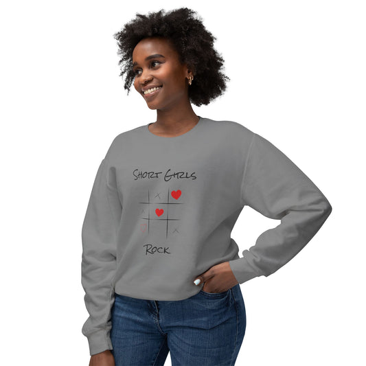 Heart Tic Tac Toe Sweatshirt — Cute Love Game Crewneck