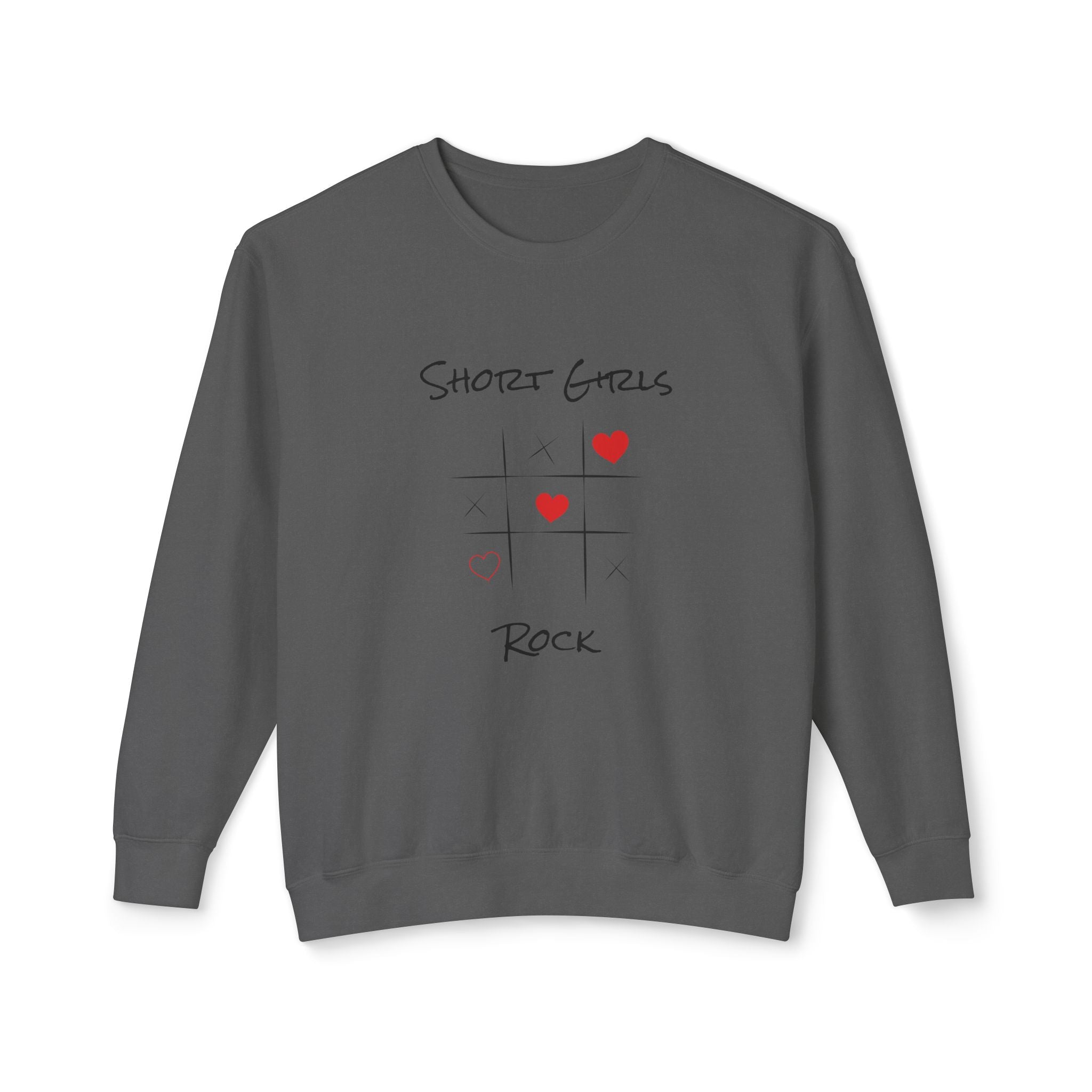 Heart Tic Tac Toe Sweatshirt — Cute Love Game Crewneck
