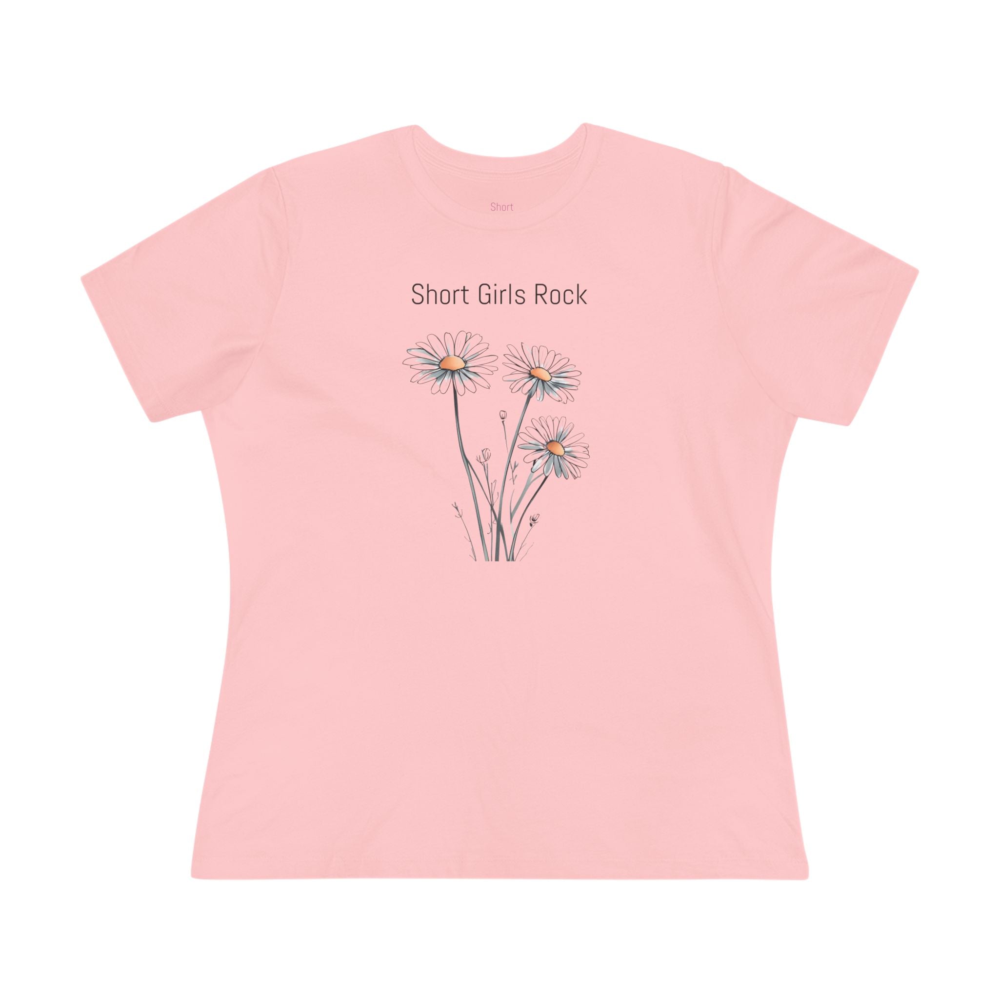 Women's Cotton Tee 100% Airlume Cotton.  Hand drawn Daises