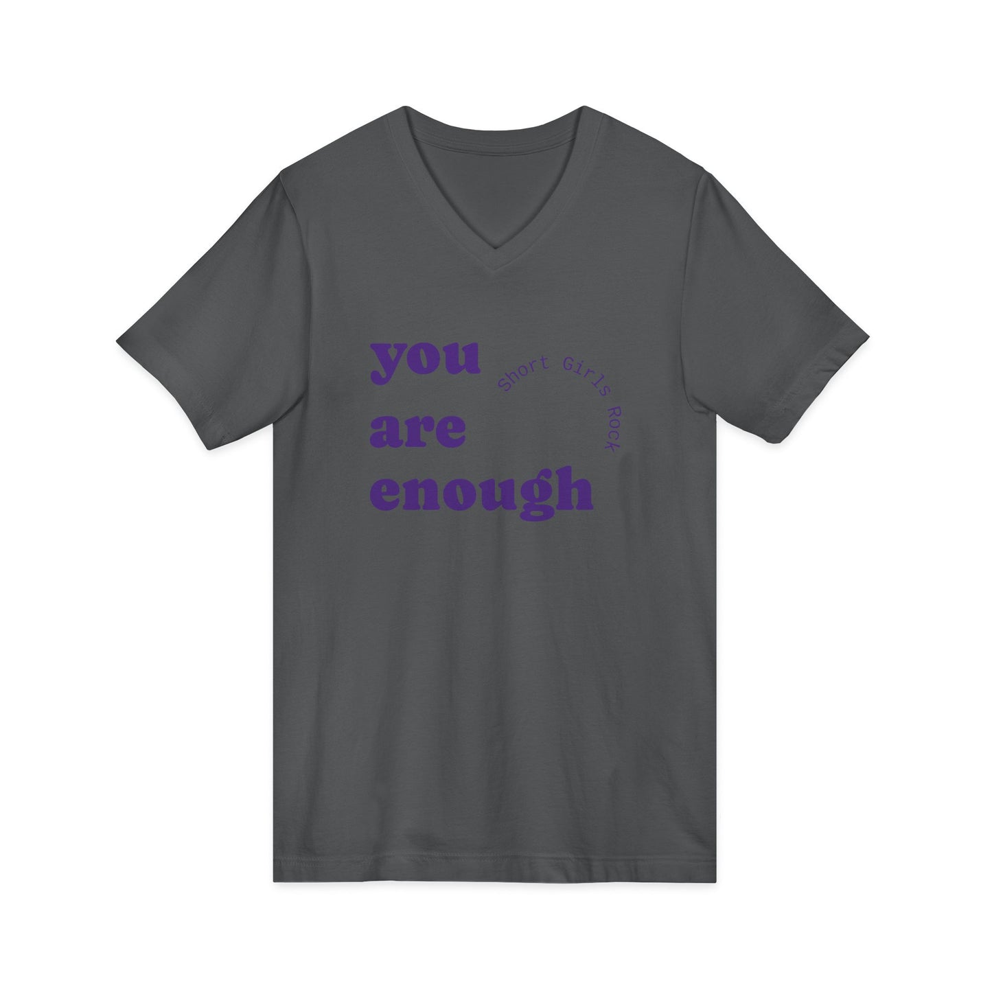 Enough! - Unisex Jersey Short Sleeve V-Neck Tee