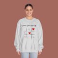 Classic Crewneck Sweatshirt. Tic Tac Toe.
