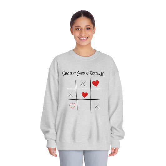 Classic Crewneck Sweatshirt. Tic Tac Toe.