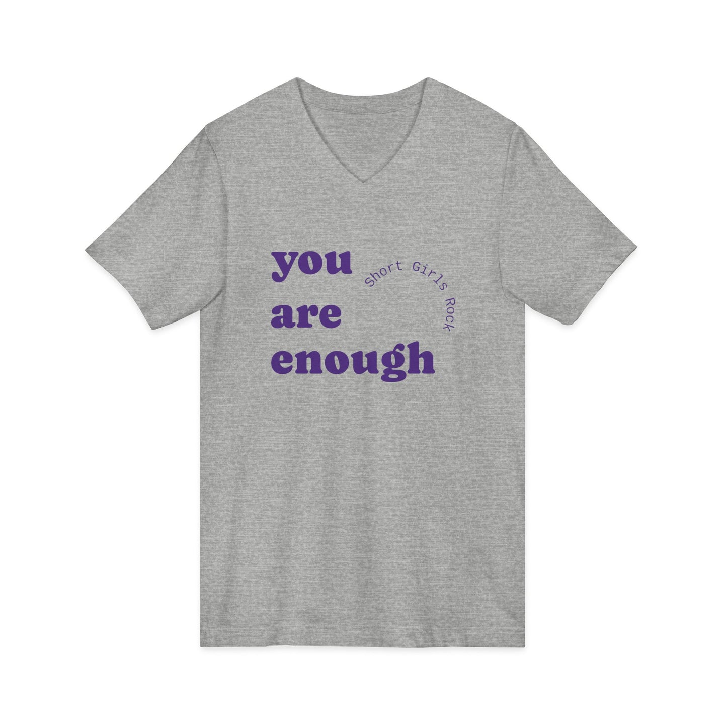 Enough! - Unisex Jersey Short Sleeve V-Neck Tee